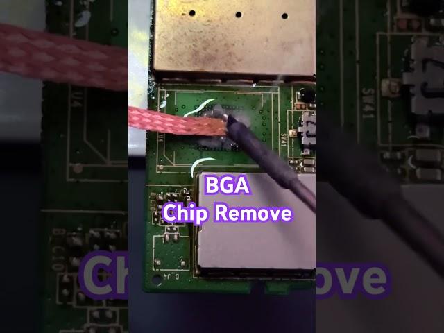 BGA chip remove. #soldering #chip #reballing #electronics #weller