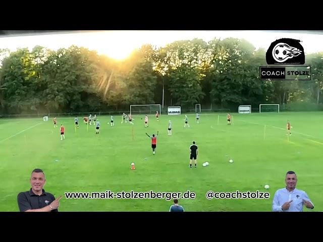 Fussballtraining: Spielform - Pressing vs Ballbesitz mit Passtoren