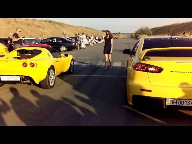 Lotus 3.6 L atmo vs Evo X drag