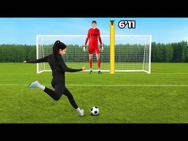 I Challenged World's Tallest Goalkeeper