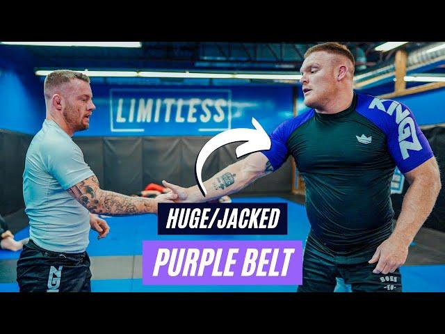 Black Belt VS JACKED Army Dude | BJJ Rolling Commentary