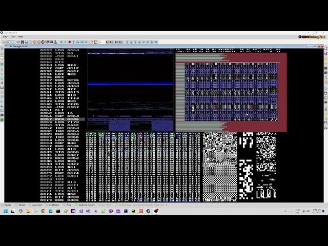 #Commodore64 with full screen scroll with colour and sampled music at 7819 Hz