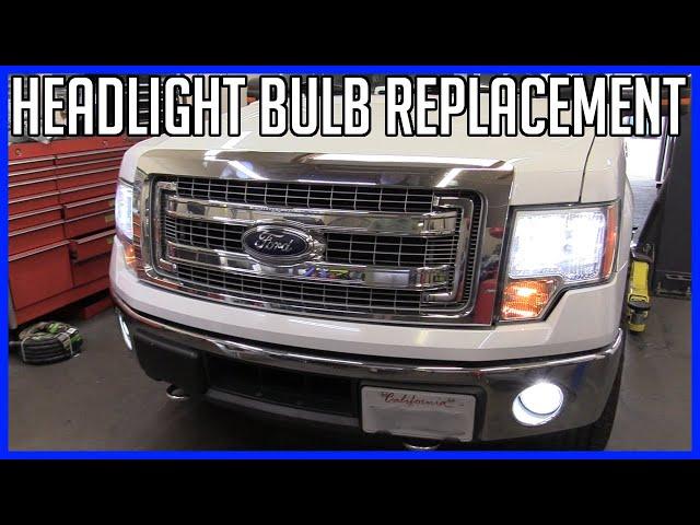 How to Replace Headlight Bulb Ford F-150 2011-2014 - EASY