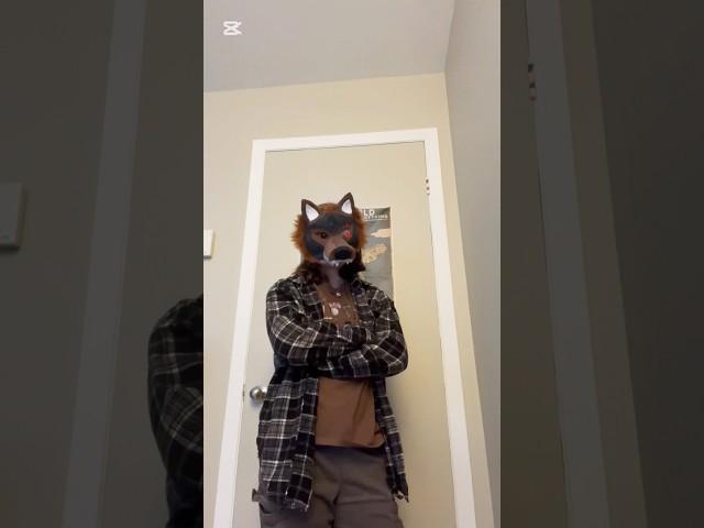 Adding fur to my mask #foryou #therian #mask #art #graywolf