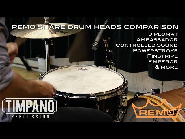 ULTIMATE Remo Snare Drum Heads Comparison - Timpano Percussion