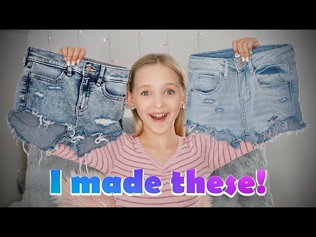 DIY Distressed Jean Shorts!!: Boredom Busters with Lilly K! 
