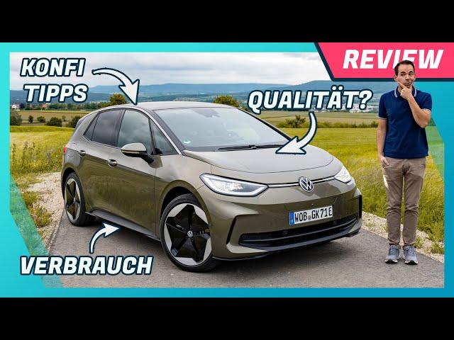 Erste Fahrt im VW ID.3 Facelift 2023: Verbrauch, Qualität, Assistenten & Konfigurations-Tipps!