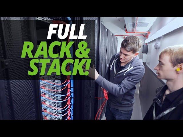 A DAY in the LIFE of the DATA CENTRE | FULL CUSTOMER "RACK & STACK" with ASH & JAMES!