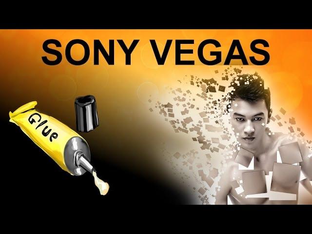 How to glue items in Sony Vegas. How to combine fragments