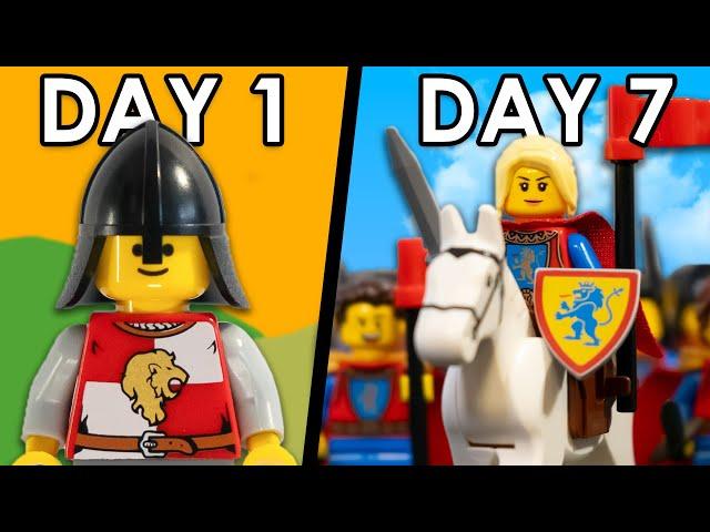 I Built A LEGO Medieval Army In 7 Days