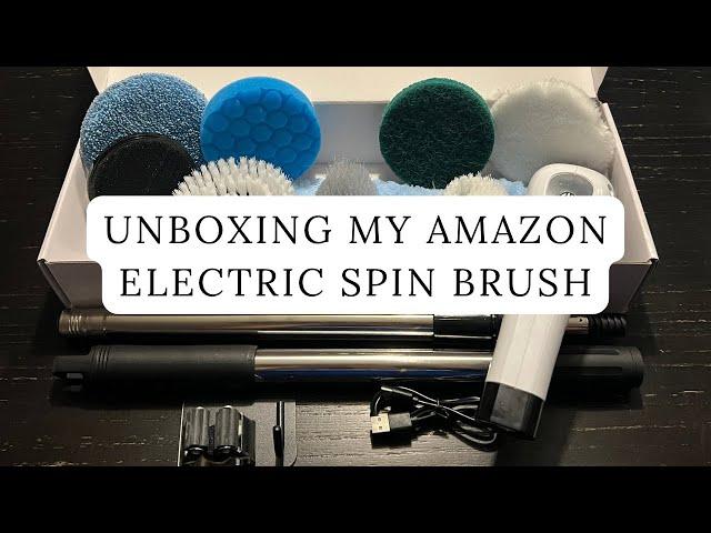 Unbox my Amazon electric spin brush with me. ASMR #asmr #fyp #electricspinscrubber