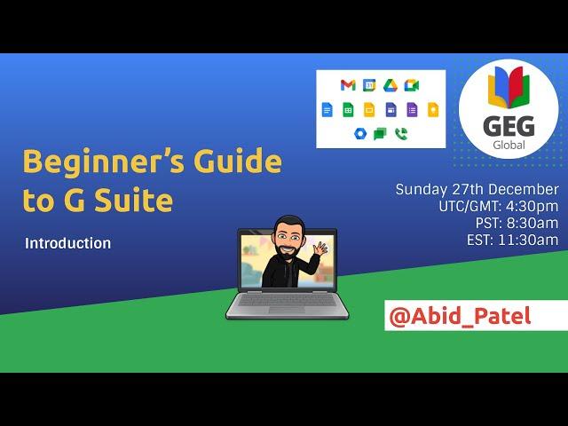 Beginner's Guide to G Suite: Introduction