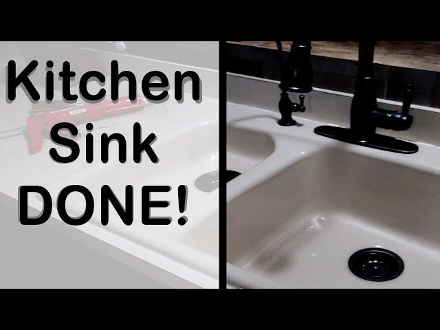 1968 Mobile Home Makeover - Kitchen Sink Replacement - Rebel Homesteading