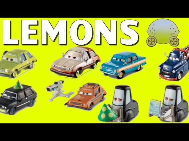 DISNEY PIXAR CARS 2 LEMONS SERIES IVAN HUGO GREMLIN PITTIES CHASE PACER TOYS