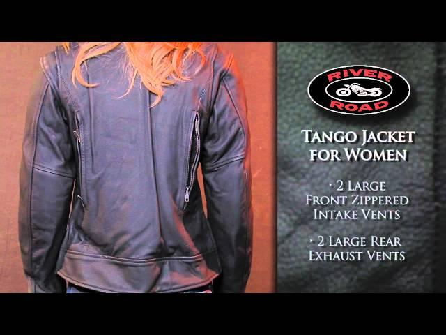 River Road Vented Leather Ladies' Tango Jacket • Shop J&P Cycles