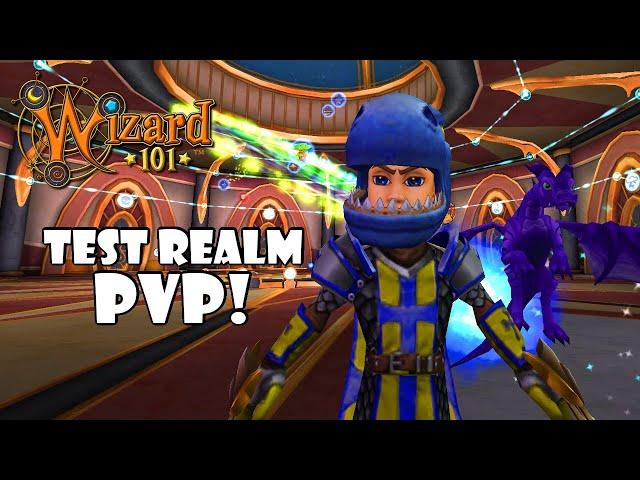 Wizard101: Using The *NEW* Spells In TEST REALM PVP!