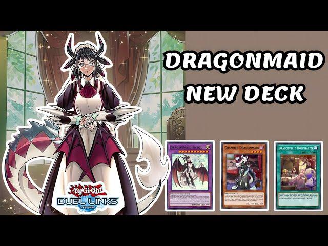 NEW DECK "DRAGONMAID" DECK" DUEL LINKS RANKED DUEL & DECKLIST [YU-GI-OH! DUEL LINKS]