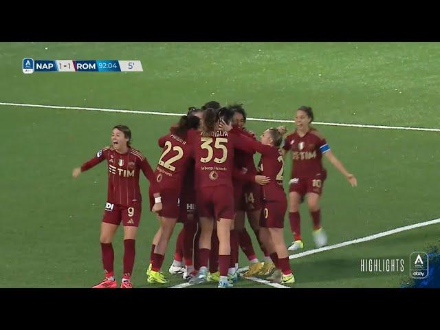 Napoli-Roma | 1-2 | Giugliano e Minami completano la rimonta per la Roma | #SerieAFemminile ebay