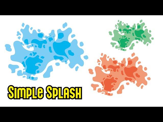 Drawing Splash effect in a very simple way  in coreldraw