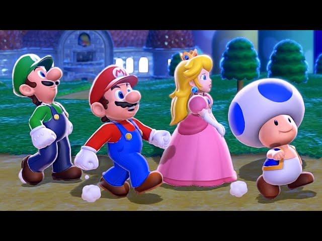 Super Mario 3D World - Full Game Walkthrough (4 Players)