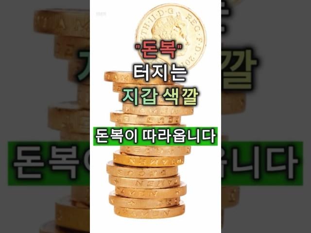 돈복 터지는 지갑 색깔 #풍수 #부자 #부자되는법