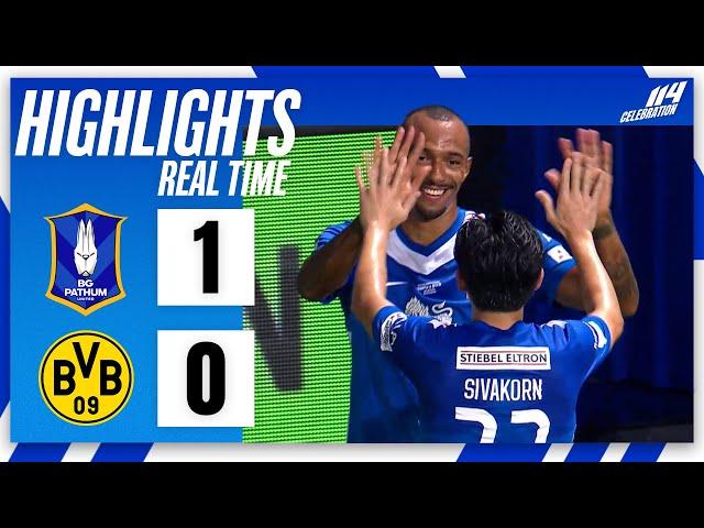 BG GOAL : BG PATHUM UNITED 1 - 0 BORUSSIA DORTMUND | REAL TIME SCORE