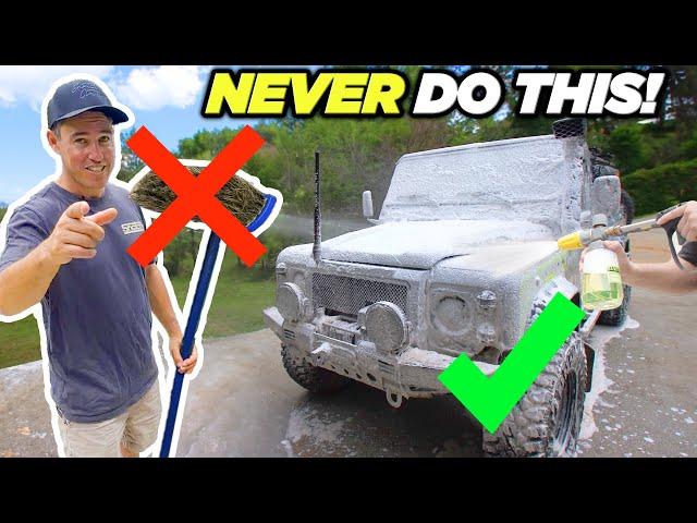 5 HUGE MISTAKES people make when WASHING THEIR 4WDS! 4WDetail experts show how to do it properly.