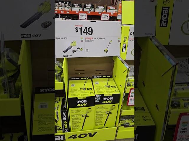 Amazing Black Friday Sale on Ryobi - Get It Before It Snows.