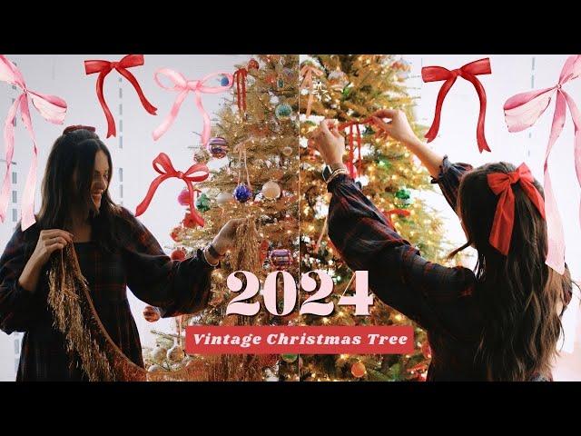 Vintage Nostalgia Christmas Tree 2024 | Christmas Decorate With Me