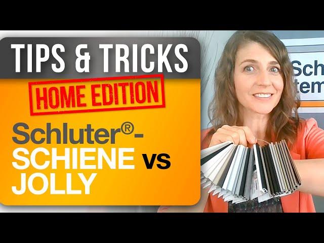 When should I use Schluter®-SCHIENE vs. Schluter®-JOLLY profiles?