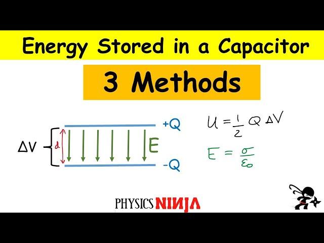 How to calculate the energy stored in a capacitor