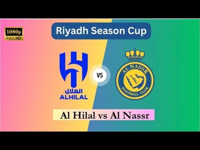 Al-Nassr Vs Al-Hilal 2023/24 Riyadh Seasons Cup | EA FC 24 | Full HD 60fps| Highlights