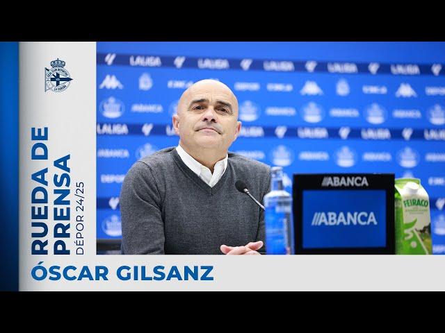 Rueda de prensa de Óscar Gilsanz tras el RC Deportivo 1-1 Córdoba CF