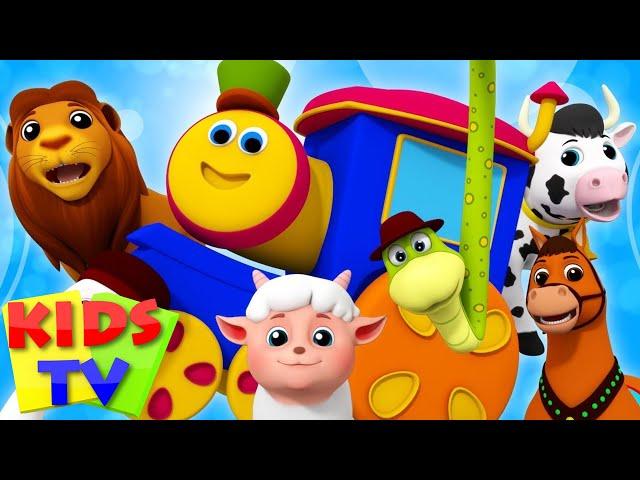 Animal Sound Song | Bob The Train | Song For Babies | Kindergarten Nursery Rhymes  For Toddlers