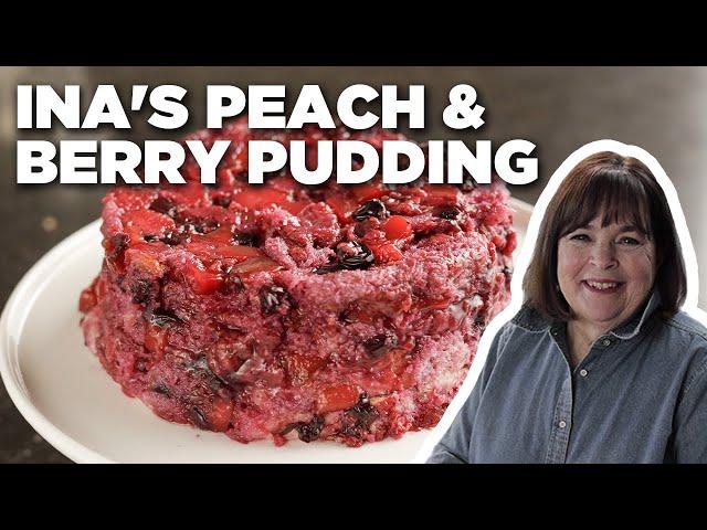 Ina Garten's Peach and Berry Summer Pudding | Barefoot Contessa | Food Network
