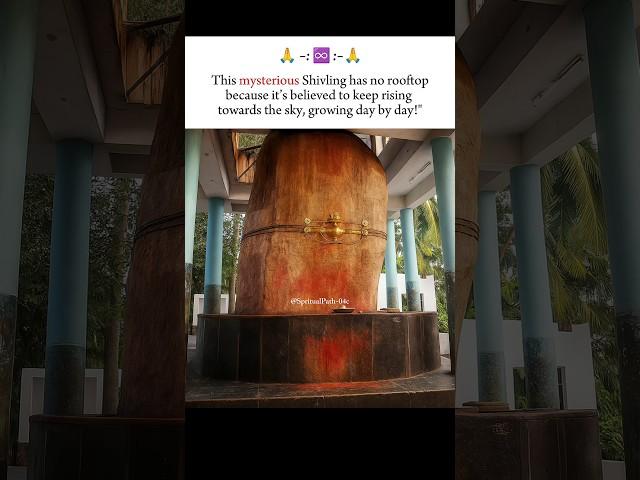 "Unbelievable! This Shivling Keeps Rising—Even the Temple Has No Roof!"️