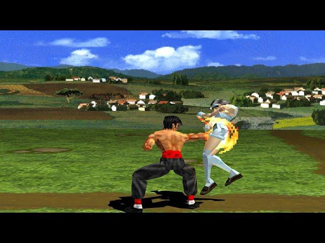 Tekken 2 - Law - Arcade Mode (PS1)