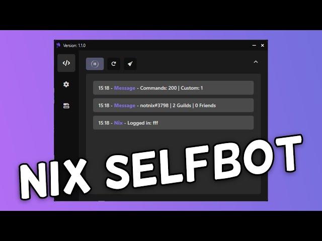 Nix Selfbot Updated GUI Showcase