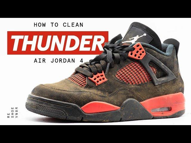 The Best Way To Clean Your Air Jordan 4 Red Thunder