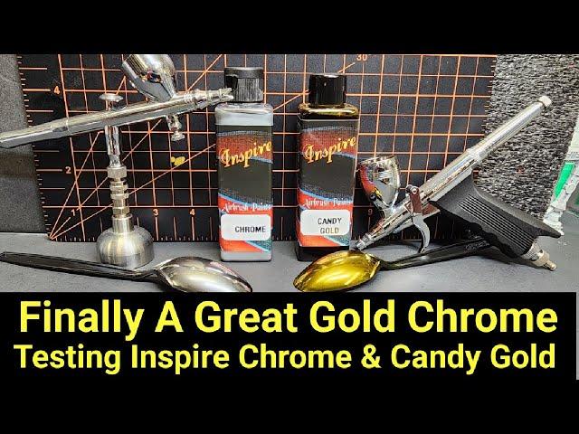 Testing Inspire Chrome & Candy Gold Paint - Great Gold Chrome !