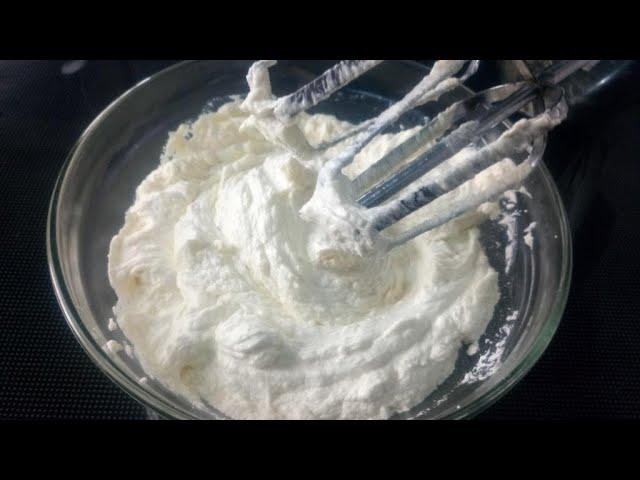 How to make whipping cream with Cornflour and milk