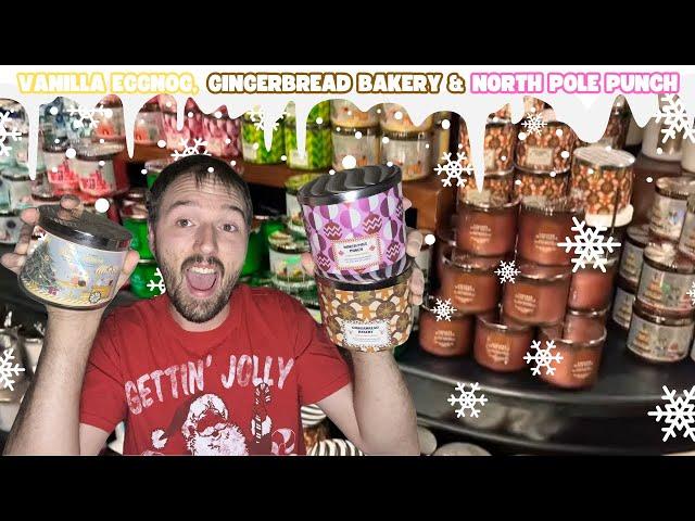 B&BW Holiday ‘24 Candle Post Burn Review | Vanilla Eggnog, Gingerbread Bakery & North Pole Punch