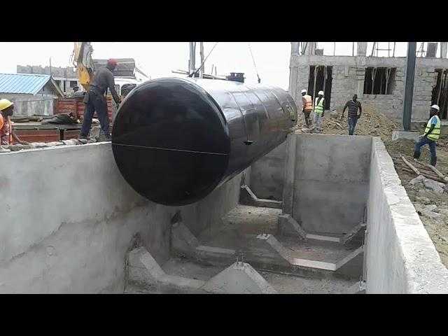 How petrol and diesel tanks are installed in famous petrol stations (1/3)