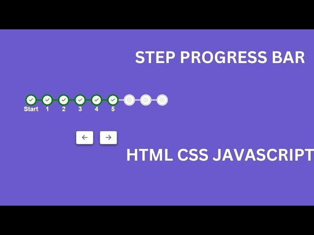 Step Progress  Bar Development In Hindi HTML | CSS | JavaScript @Justforcode