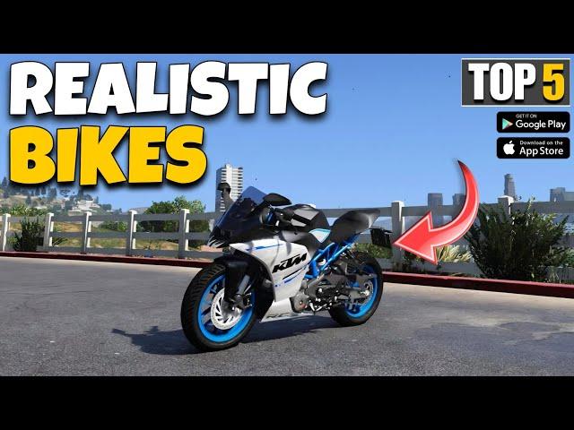 TOP 5 REALISTIC BIKE GAMES FOR ANDROID 2024! BEST BIKE DRIVING GAMES FOR ANDROID OPEN WORLD