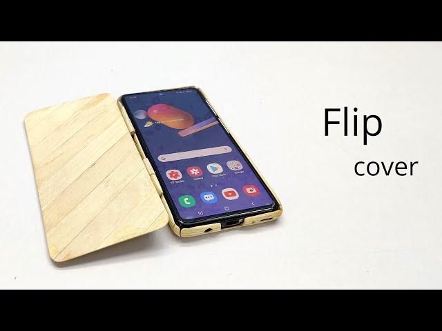 How to Make a Smartphone Flip case from Popsicle Sticks - Diy at home