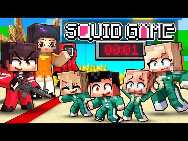 Trapping My Family in SQUID GAMES in Minecraft!