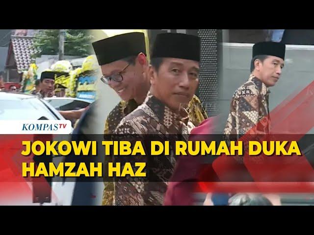 Presiden Jokowi Tiba di Rumah Duka Hamzah Haz, Wapres Terpilih Gibran Ikut Melayat