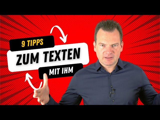 9 unwiderstehliche Tipps zum Texten mit Männern