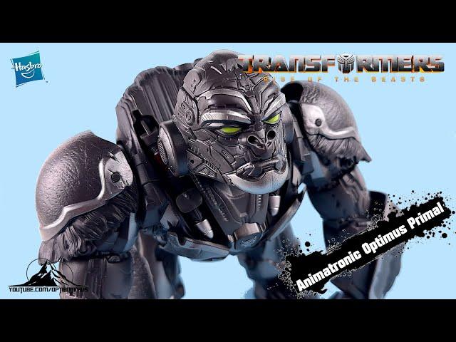 Transformers: Rise of the Beasts Command & Convert Animatronic OPTIMUS PRIMAL Video Review